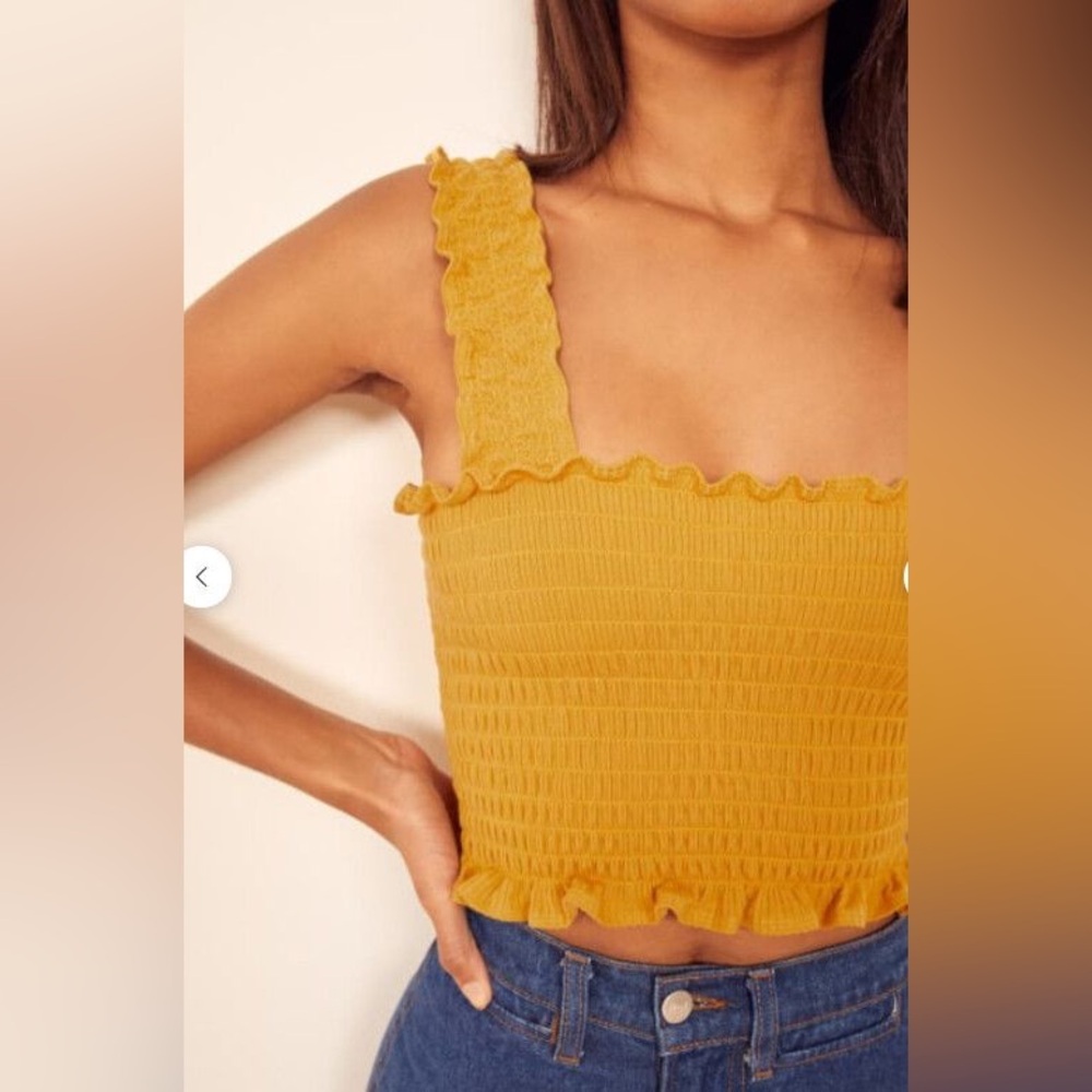 Reformation Jeans Leonore Ruched Top